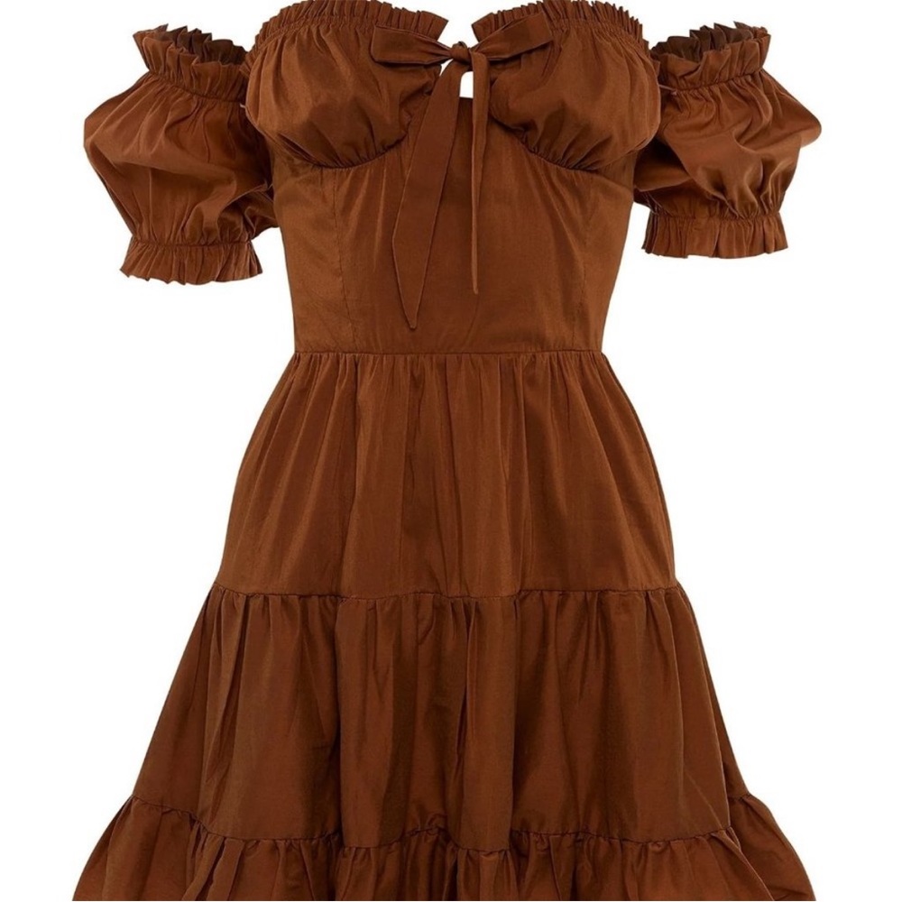 Alamour The Label Brown Mini Dress